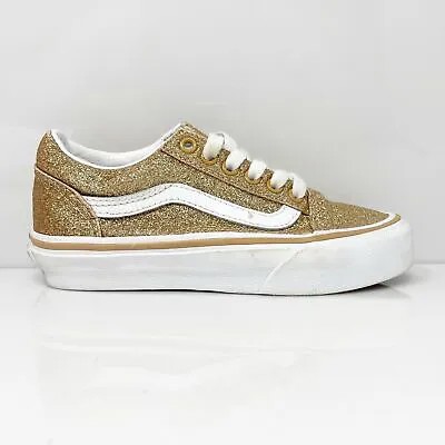 Vans Girls Off The Wall 508731 Золотые повседневные кроссовки, размер 12