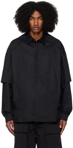 Черная многослойная рубашка Juun.J