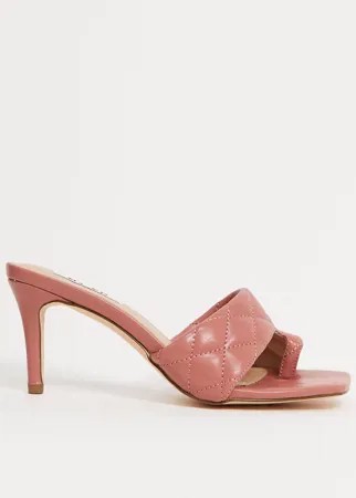 Розовые мюли с квадратным носком NA-KD-Розовый
