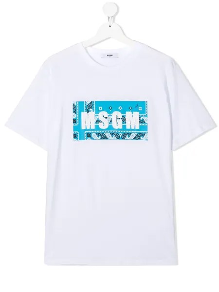 MSGM Kids футболка с логотипом