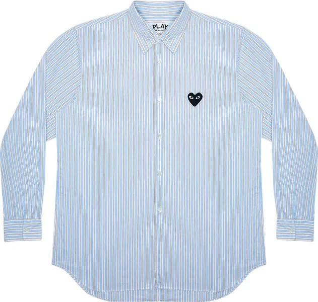 Рубашка Comme des Garçons PLAY Striped Shirt 'Blue', синий