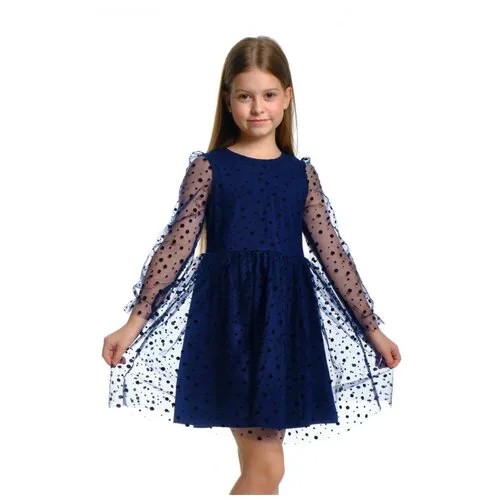 Платье Mini Maxi, модель 6895, цвет синий, размер 134