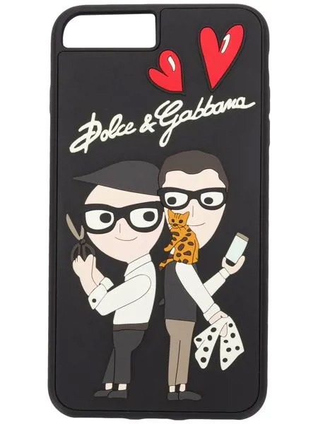 Dolce & Gabbana designer patch iPhone 7/8 Plus case