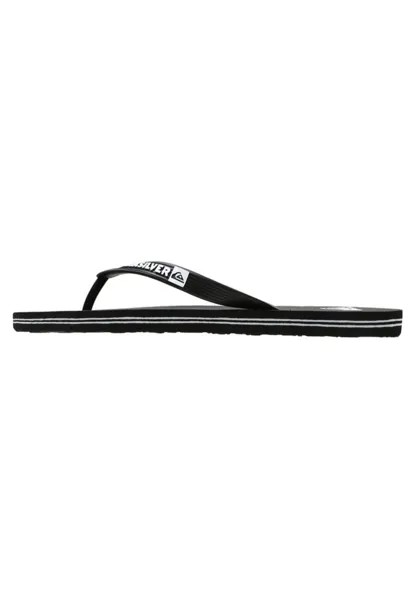 Шлепанцы Quiksilver, черно-белый
