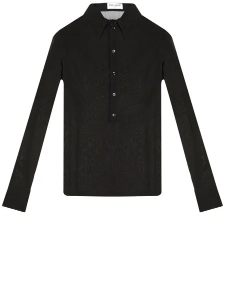 Рубашка Saint Laurent Viscose, черный