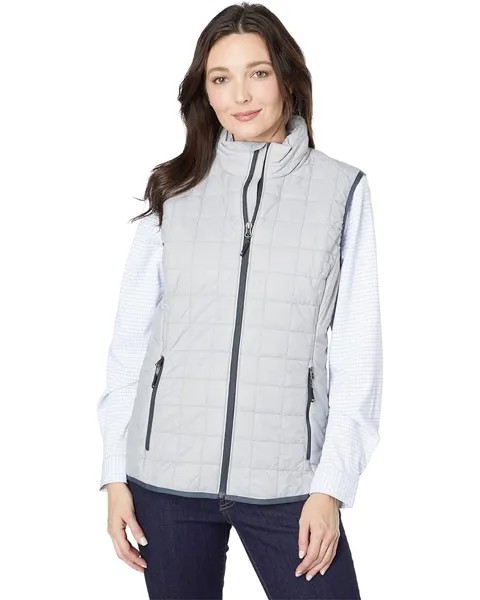 Утепленный жилет Cutter & Buck Rainier Primaloft Eco Full Zip, цвет Polished