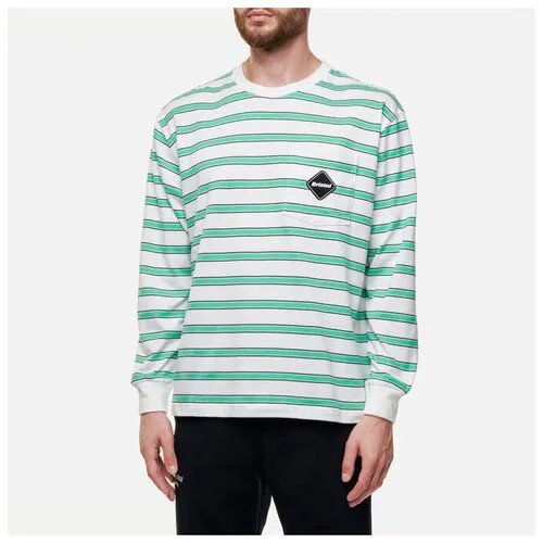 Мужской лонгслив F.C. Real Bristol Border Pocket белый , Размер XL