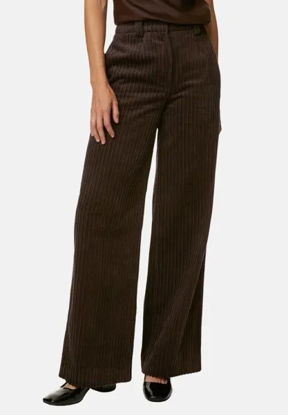 Тканевые брюки Marks & Spencer, коричневый меланж