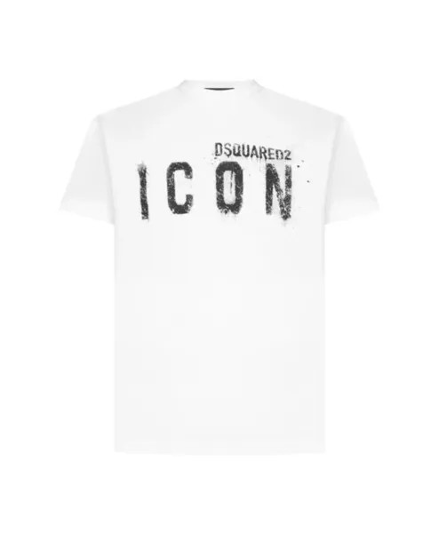 Хлопковая футболка с логотипом S Dsquared2, белый
