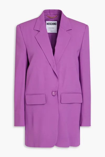 Креповый пиджак Moschino, фиолетовый