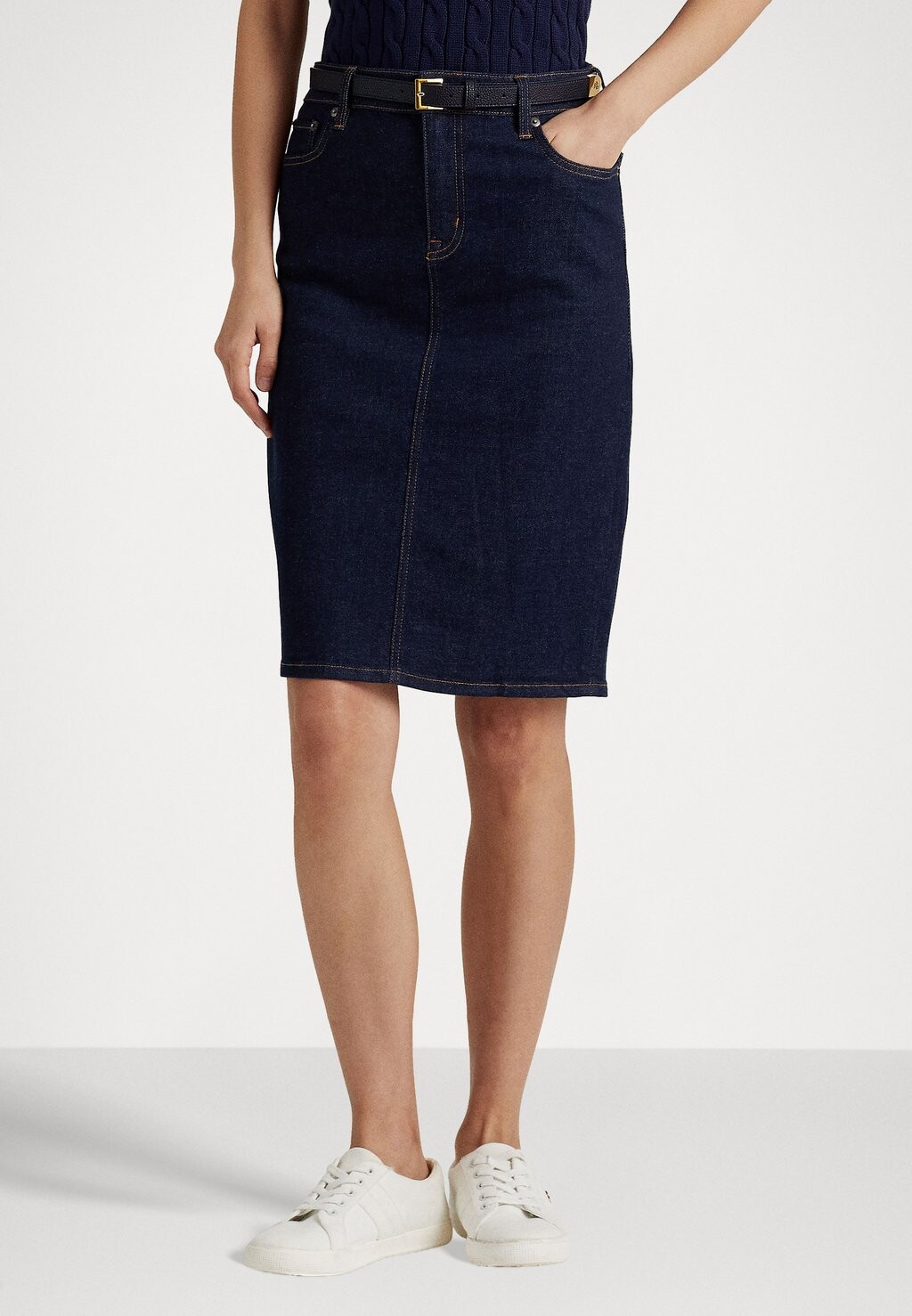 Юбка-карандаш DENIM SKIRT Ralph Lauren, синий деним