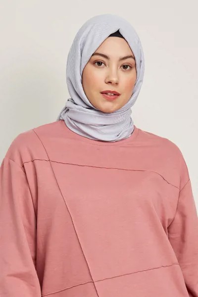 Палантин женский MADAME POLO T5806, серебристый (доставка из-за рубежа)