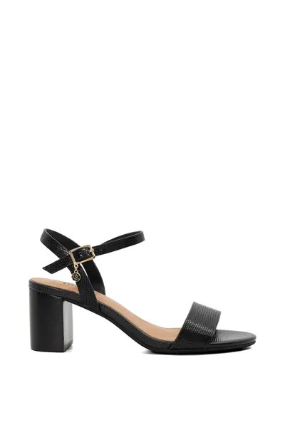 Широкие кожаные сандалии Jelly Dune London, черный