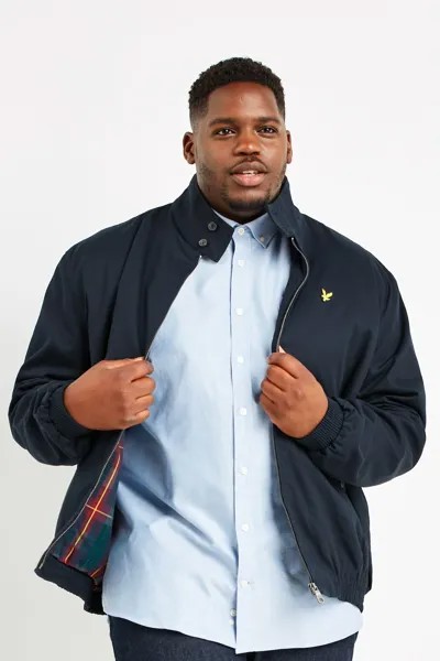 Темно-синяя куртка Plus Harrington Lyle & Scott, синий