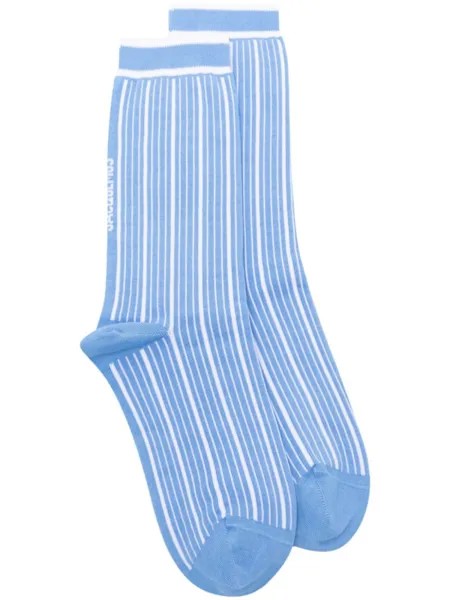 Jacquemus носки Le Chaussettes Pablo в полоску, синий