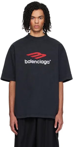 Черная футболка 3B Sports Icon Balenciaga