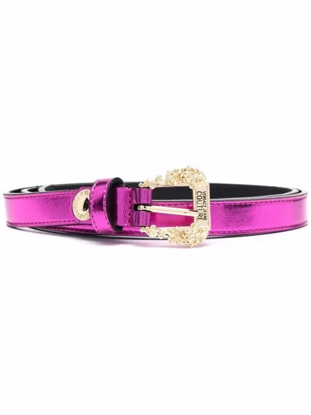 Versace Jeans Couture ремень с эффектом металлик и логотипом