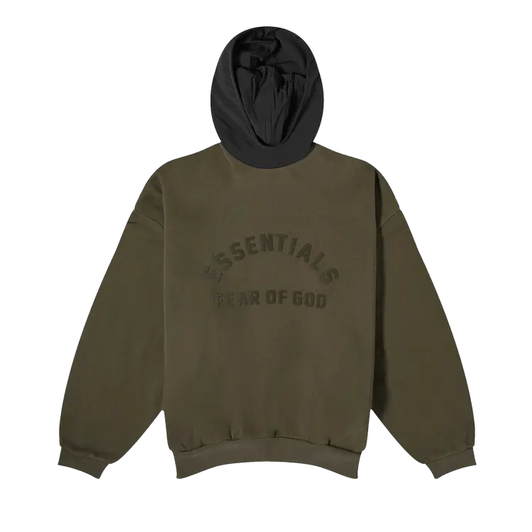 Худи Fear Of God Essentials Fear of God Essentials Nylon Fleece 'Ink/Jet Black', черный