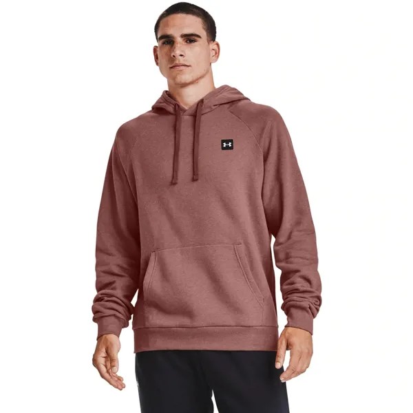Толстовка мужская Under Armour Rival Fleece Hoodie-RED розовая L