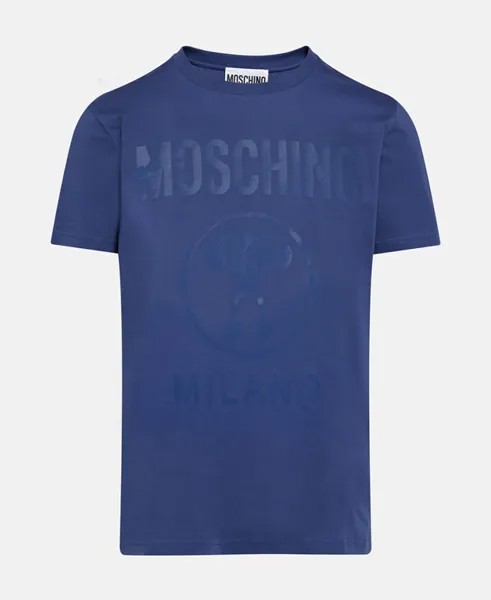 Футболка Moschino, темно-синий
