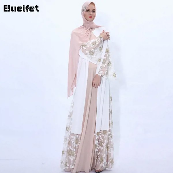 Абайи платье для женщин Дубай, Турция Кафтан Marocain Малайзия Бангладеш кардиган летний халат мусульманский кардиган мусульманская одежда