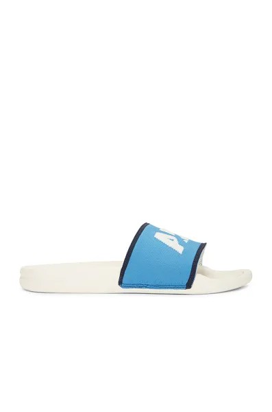 Шлепанцы Apl: Athletic Propulsion Labs Big Logo Techloom, цвет Ivory, Coastal Blue & Midnight