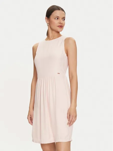 Коктейльное платье regular fit Armani Exchange, экрю