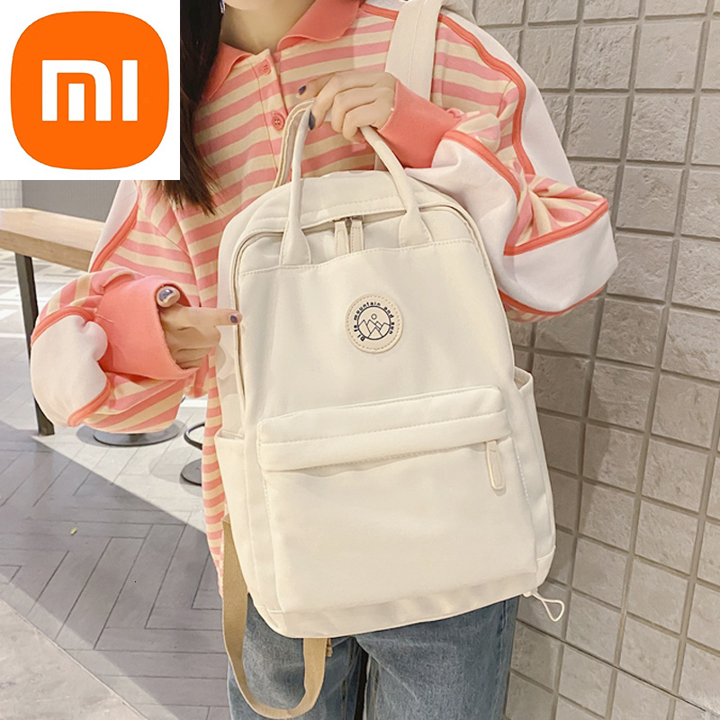 Рюкзак Xiaomi для женщин, школьные ранцы для подростков, женские деловые дорожные портфели для книг, водонепроницаемые школьные сумки для дево...