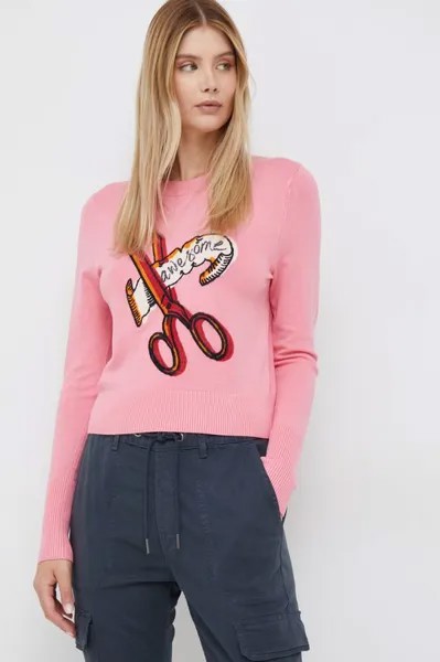 Свитер Desigual, розовый