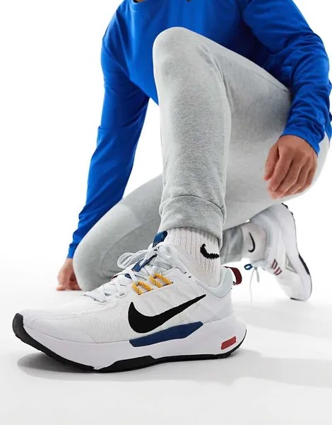 Nike Running – Juniper Trial 2 – Бело-черная спортивная обувь