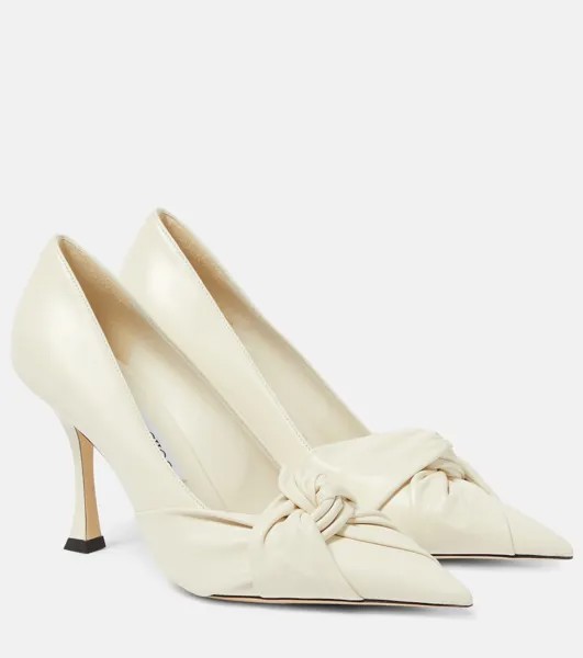 Кожаные туфли Hedera 90 Jimmy Choo, белый