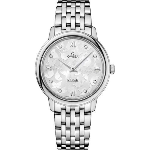 Наручные часы OMEGA Omega De Ville 42410336052001, белый, серебряный