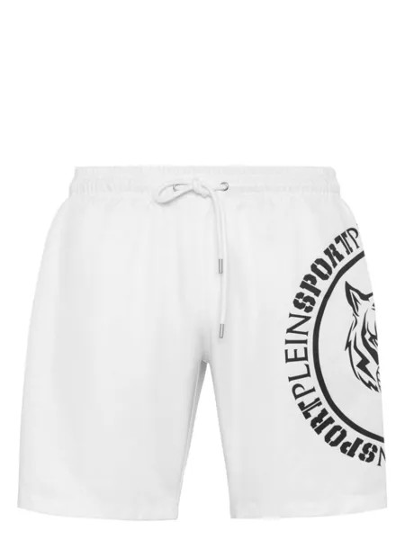 Плавки-шорты Carbon Tiger Plein Sport, белый