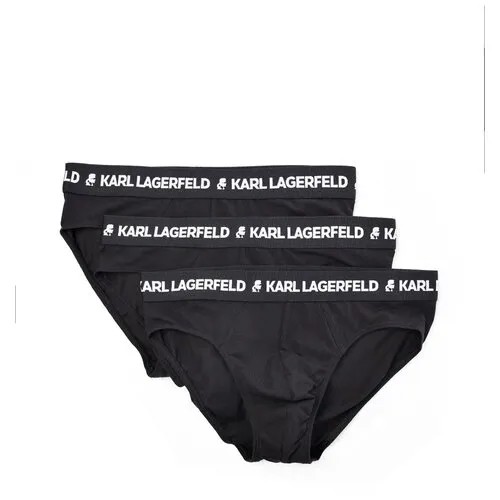 Трусы в наборе с логотипом на резинке 3 шт. Karl Lagerfeld