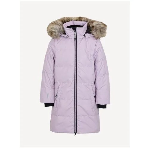 Зимнее пальто для девочки Бордовый котофей 07858002-42 размер 122