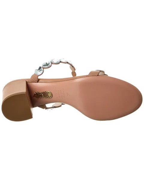 Кожаные сандалии Aquazzura Maxi-Tequila 50, розовый