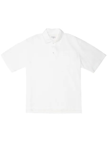 Engineered Garments рубашка поло из хлопкового велюра, белый