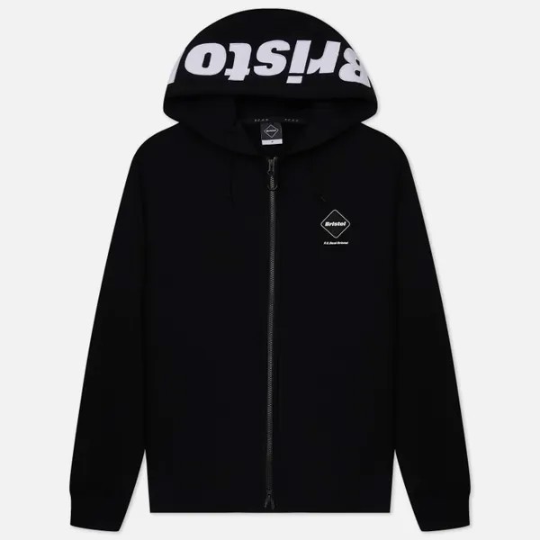 Мужская толстовка F.C. Real Bristol Logo Zip Up Team Hoodie чёрный, Размер L