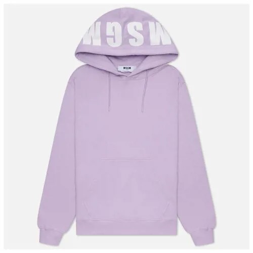 Мужская толстовка MSGM Maxilogo Seasonal Hoodie фиолетовый , Размер L