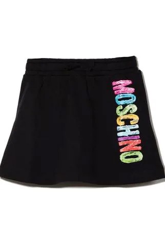 Moschino Kids юбка мини с логотипом
