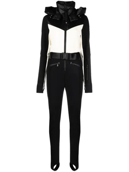 Moncler Grenoble комбинезон с капюшоном, черный