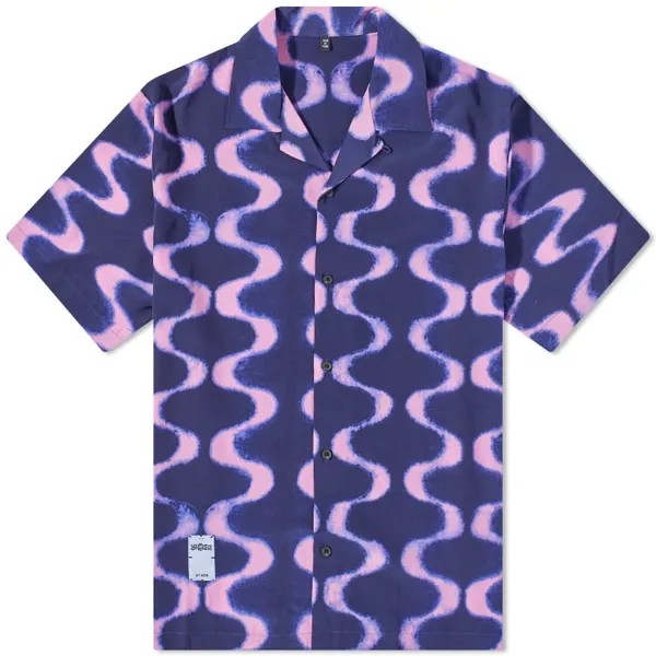 Рубашка McQ Wavy Print Vacation Shirt