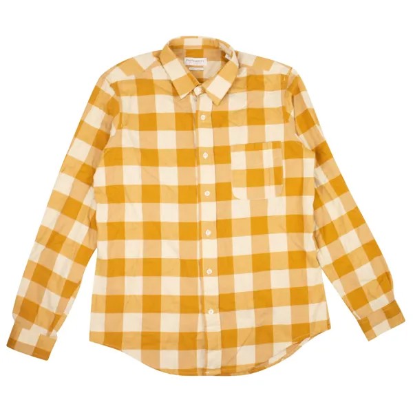 Президентская рубашка Chatham Softflanella Check Washed - Карри President's, белый