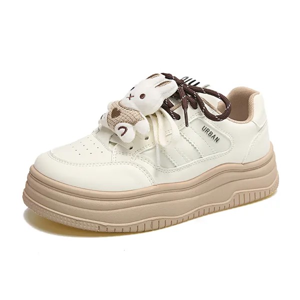 Кроссовки URBAN AUTHENTIC Skateboarding Shoes Women's Low-top, бежевый