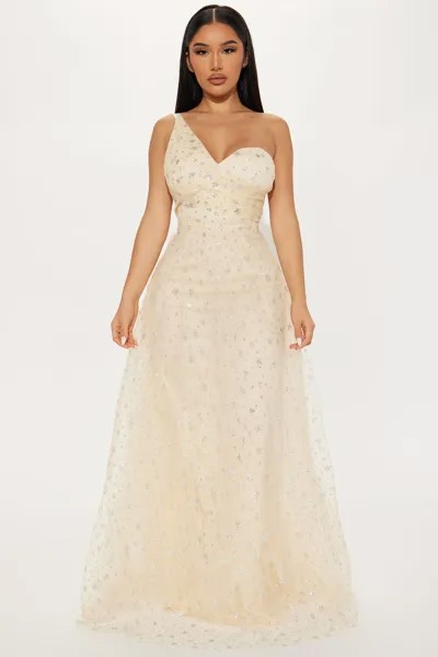 Платье Fashion Nova MF21327, кремовый