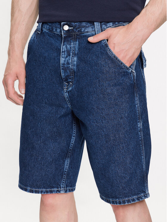 Джинсовые шорты свободного кроя Tommy Jeans, синий