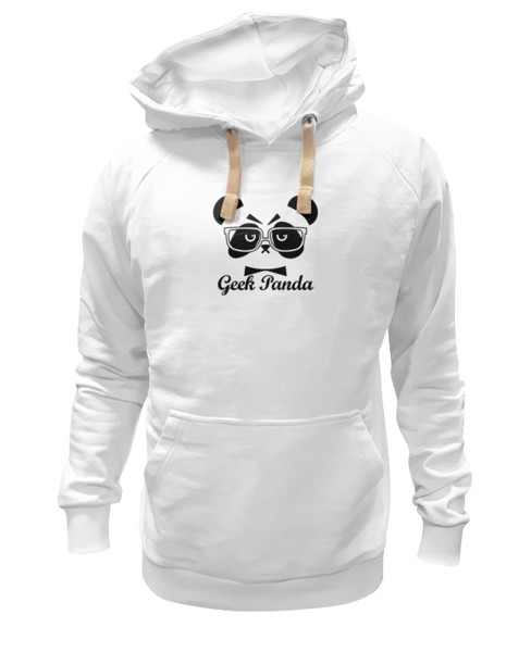 Худи Printio Панда (panda) белое 3XL
