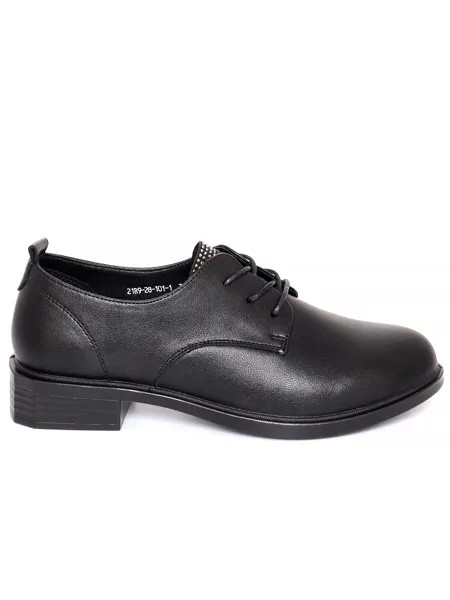 Туфли Bonavi женские демисезонные, размер 36, цвет черный, артикул 21R9-28-101-1