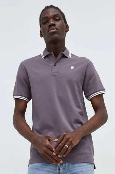 Футболка-поло G-Star Raw, фиолетовый