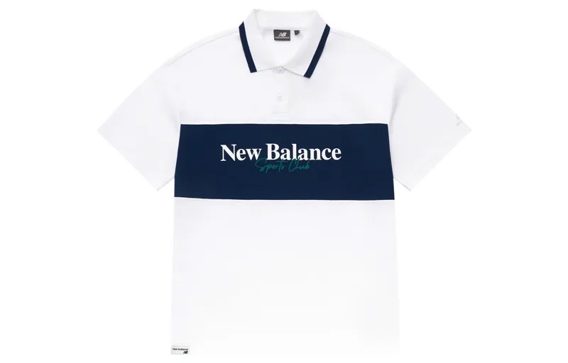 Рубашка поло мужская белая New Balance, белый